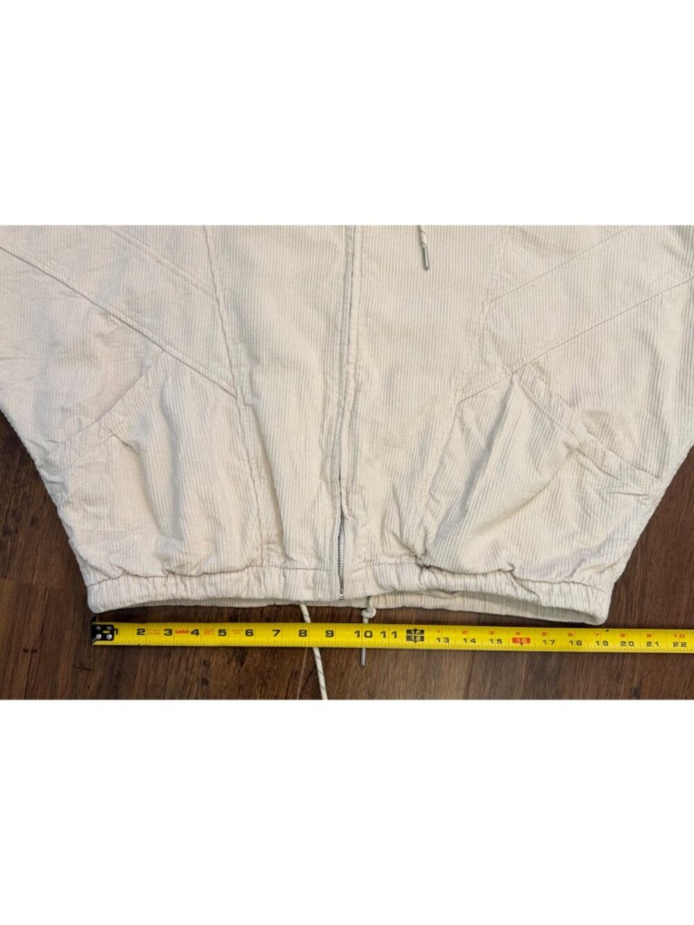 Urban Outfitters BDG Ribbed Cropped Jacket Cream sz XS - Picture 10 of 11